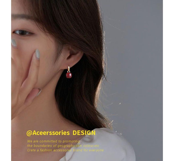 Silver Dangle Sterling Square Earring FashionChic