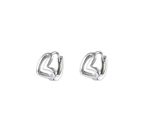Sterling Silver Heart Earring FashionChic