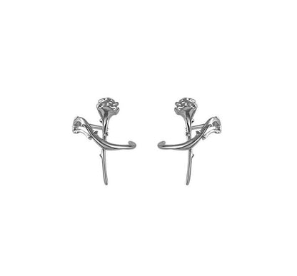 Cuff Silver Earring Sterling Rose FashionChic