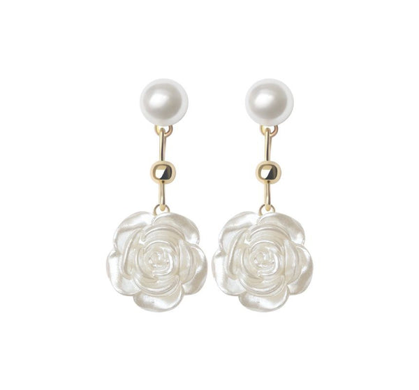 Silver Dangle Earring Sterling Floral FashionChic