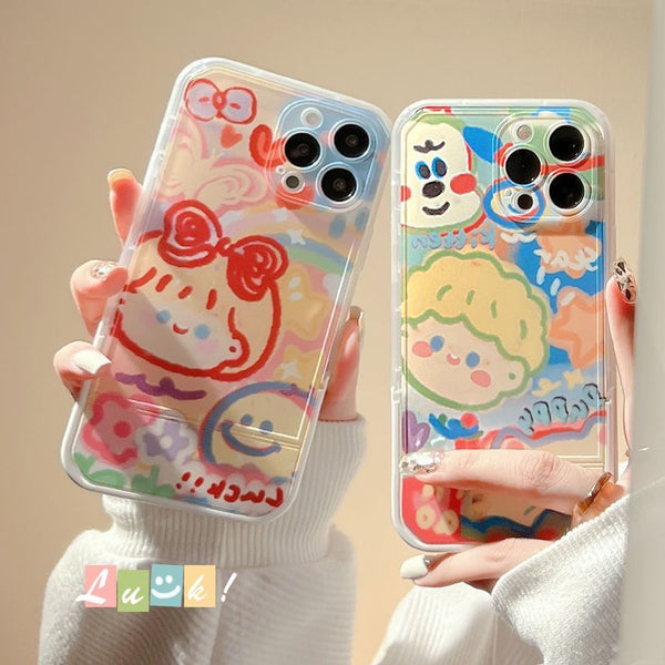 Cartoon Couple Phone Case FashionChic
