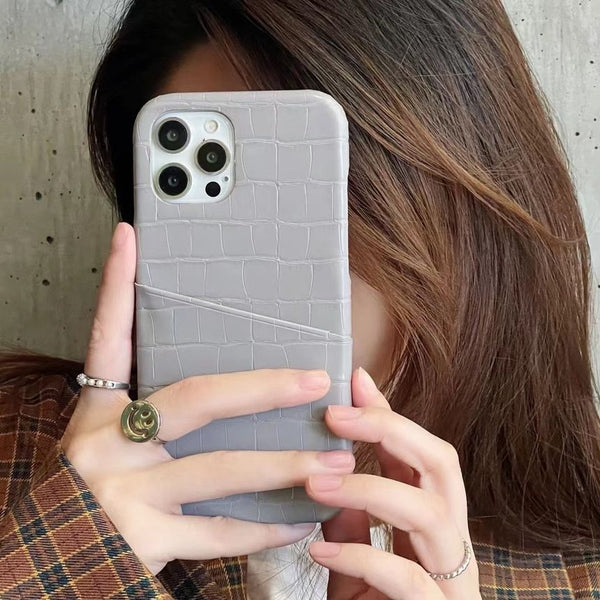 Leather Phone Case Holder Faux Card FashionChic