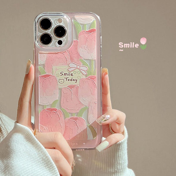 Transparent Phone Case Tulip FashionChic