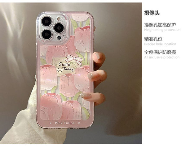 Transparent Phone Case Tulip FashionChic