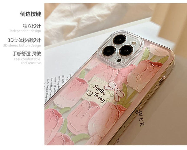 Transparent Phone Case Tulip FashionChic
