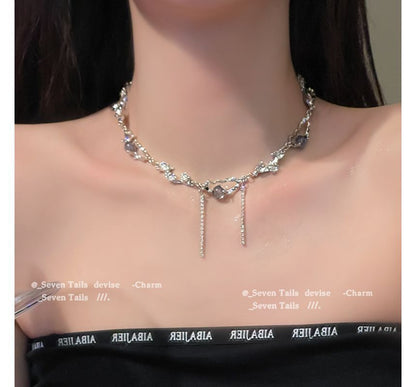 Necklace Rhinestone FashionChic