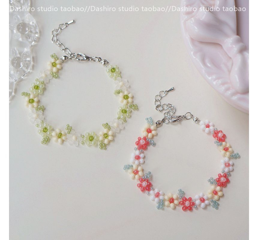 Bracelet Alloy Floral FashionChic