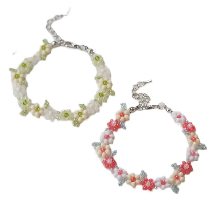 Bracelet Alloy Floral FashionChic