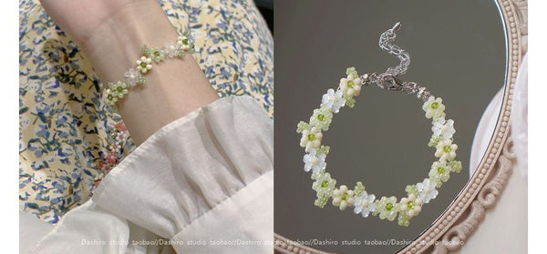 Bracelet Alloy Floral FashionChic