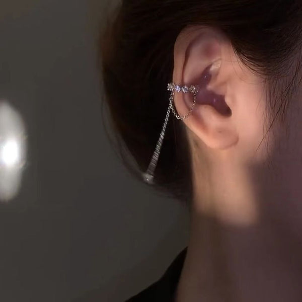 Earring Alloy Cuff Rhinestone FashionChic