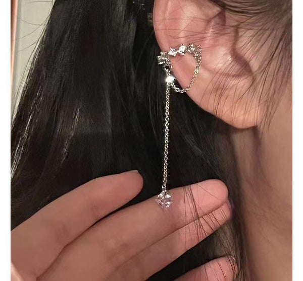 Earring Alloy Cuff Rhinestone FashionChic