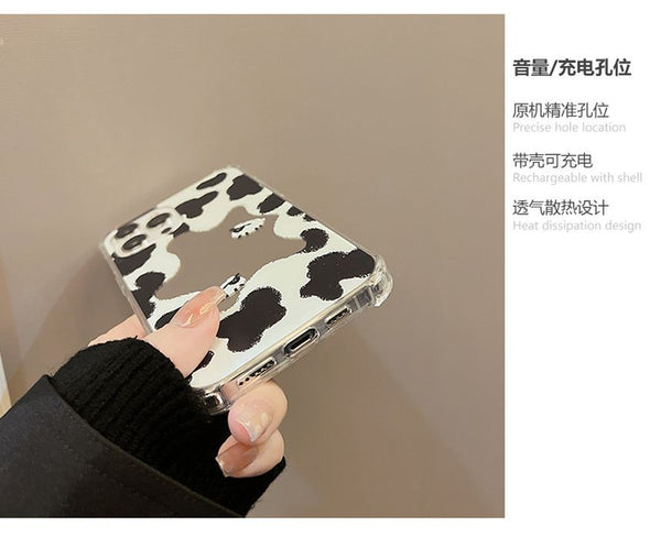 Cow Case Mirrored Milk Print Phone FashionChic