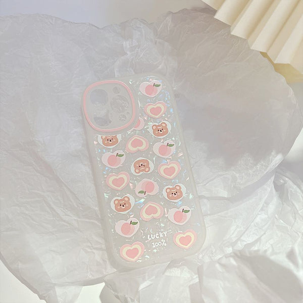 Phone Heart Case Bear FashionChic