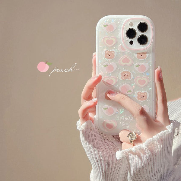 Phone Heart Case Bear FashionChic