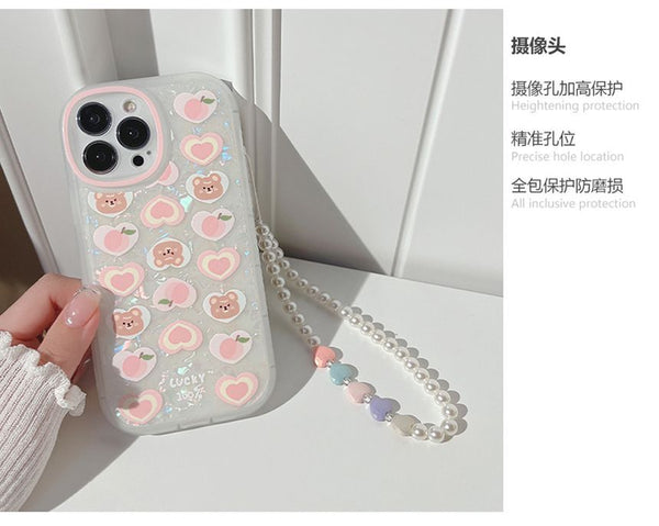 Phone Heart Case Bear FashionChic