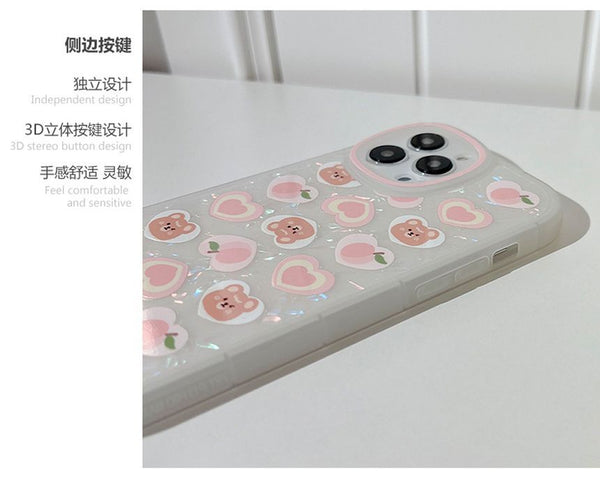 Phone Heart Case Bear FashionChic