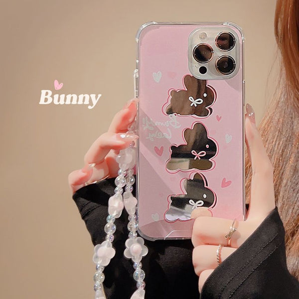 Rabbit Phone Mirrored Case FashionChic