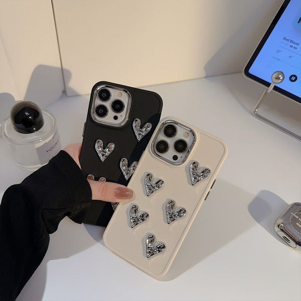 Heart Phone Case Metallic FashionChic