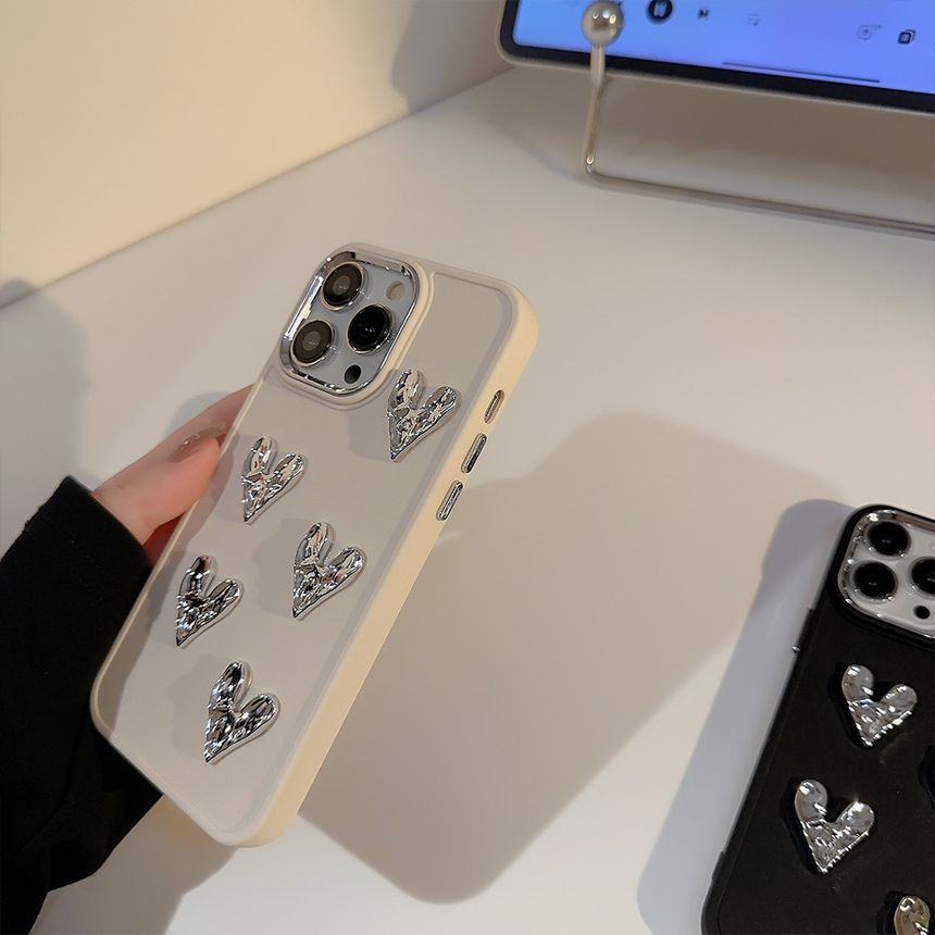Heart Phone Case Metallic FashionChic