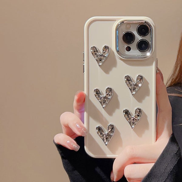 Heart Phone Case Metallic FashionChic