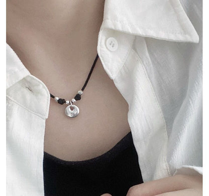 Simple Silver Pendant Sterling Necklace FashionChic