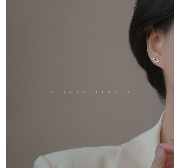 Sterling Earring Silver Fish FashionChic