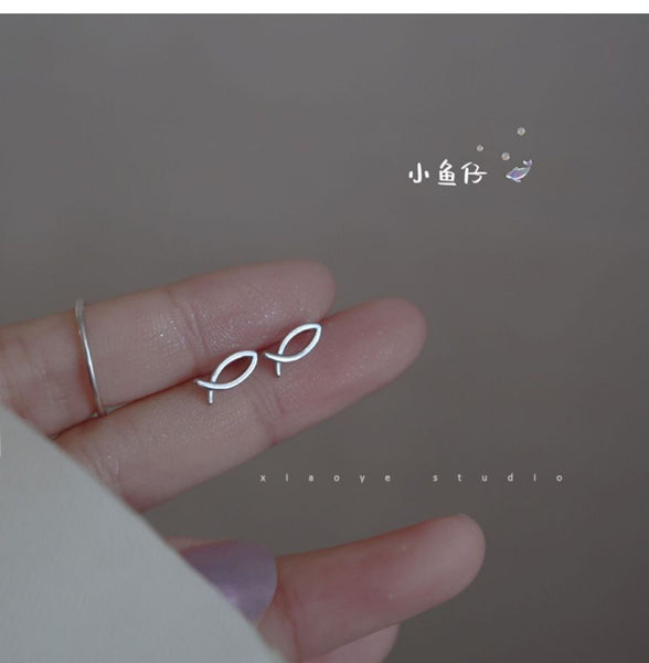 Sterling Earring Silver Fish FashionChic
