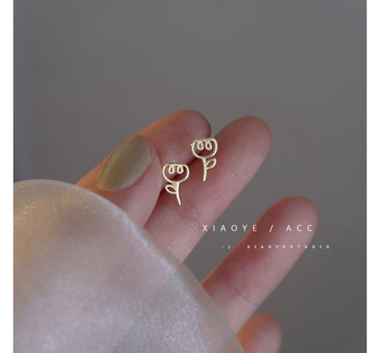 Earring Floral Sterling Silver FashionChic