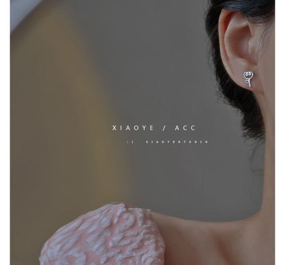 Earring Floral Sterling Silver FashionChic