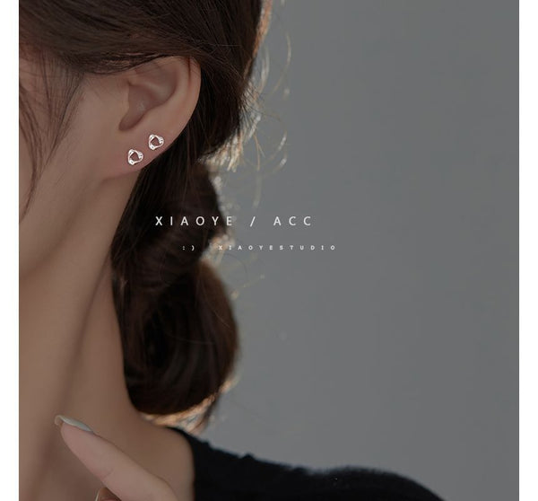 Twisted Sterling Earring Triangle Silver FashionChic