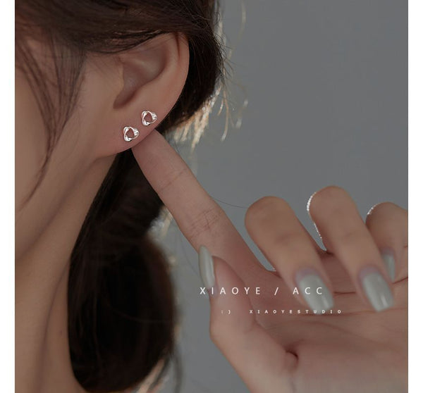 Twisted Sterling Earring Triangle Silver FashionChic