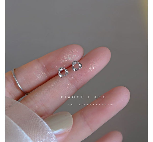 Twisted Sterling Earring Triangle Silver FashionChic