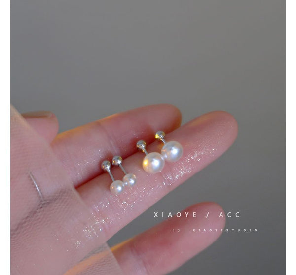 Pearl Freshwater Through Silver Earring Sterling FashionChic