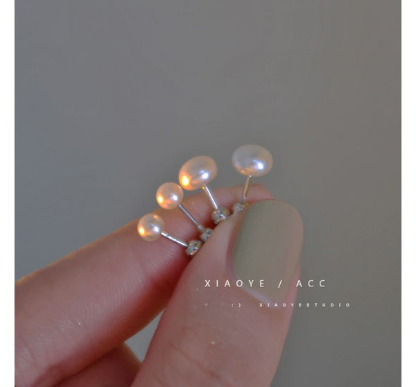 Pearl Freshwater Through Silver Earring Sterling FashionChic