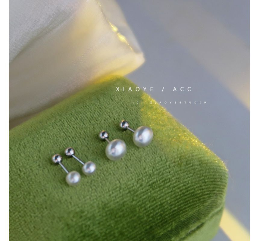 Pearl Freshwater Through Silver Earring Sterling FashionChic