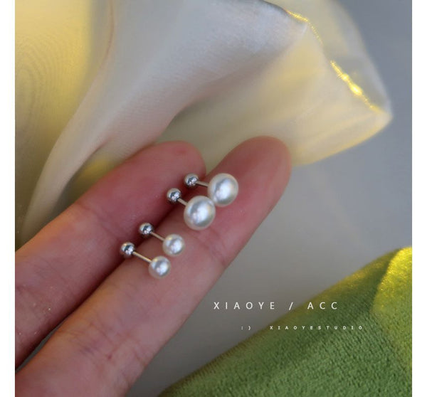 Pearl Freshwater Through Silver Earring Sterling FashionChic