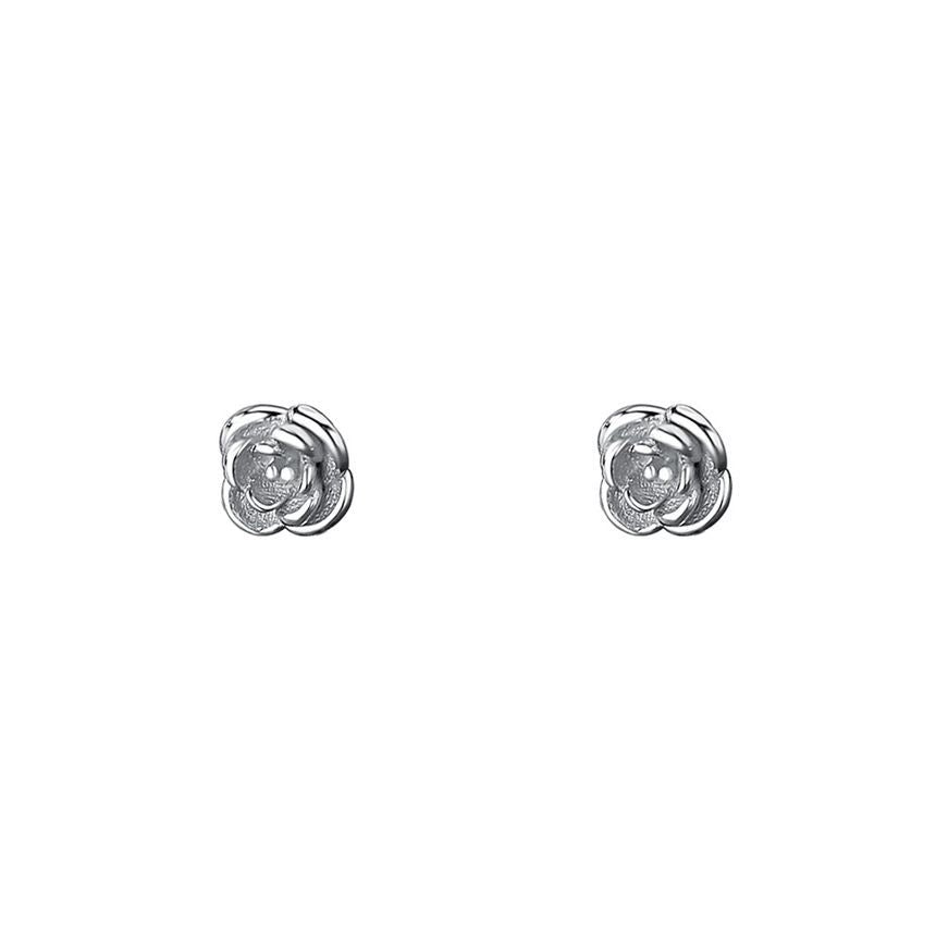 Earring Sterling Floral Silver FashionChic