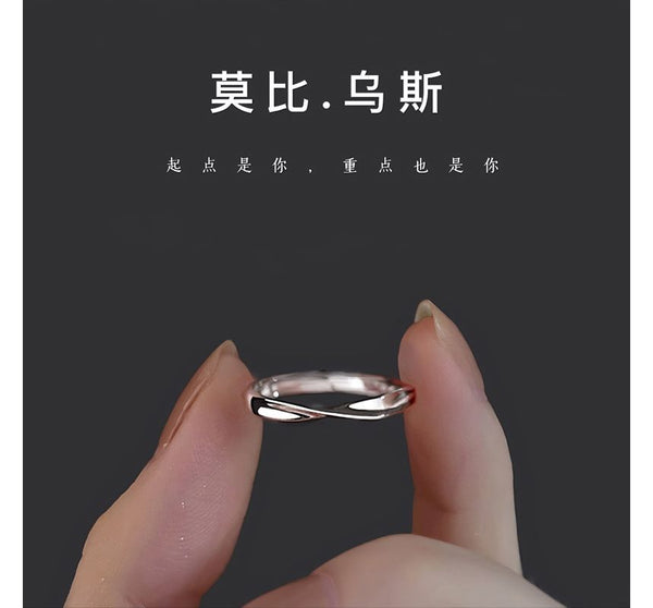 Twisted Silver Sterling Open Ring FashionChic