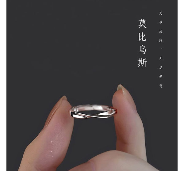 Twisted Silver Sterling Open Ring FashionChic