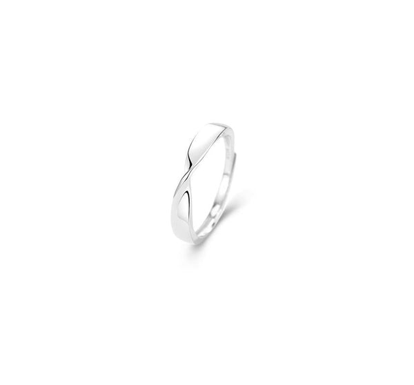 Twisted Silver Sterling Open Ring FashionChic
