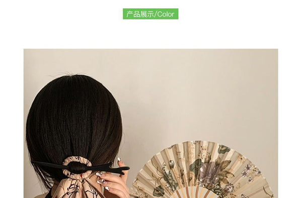 Hand Fan Chinese / Scrunchie Traditional Character FashionChic