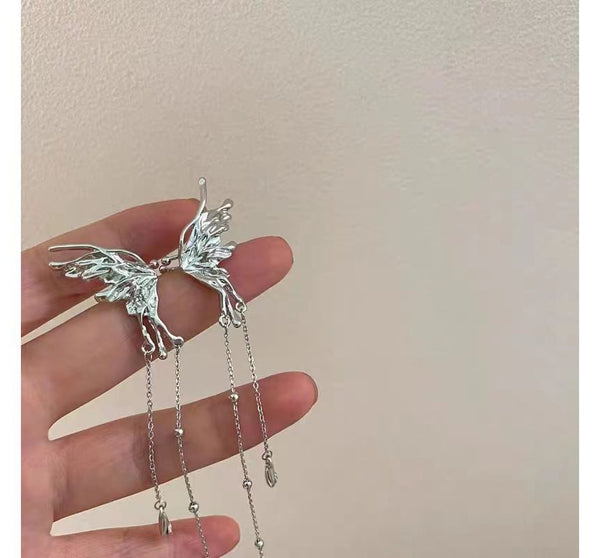 Earring Butterfly Chandelier Alloy FashionChic