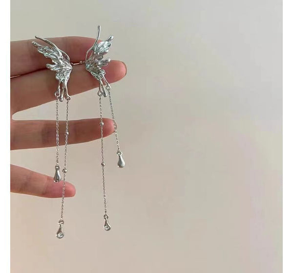 Earring Butterfly Chandelier Alloy FashionChic