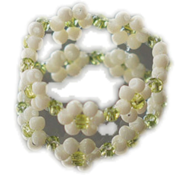 Acrylic Set / Ring Floral Bracelet FashionChic