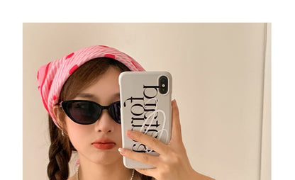 Eye Cat Heart Print Sunglasses / Headkerchief FashionChic
