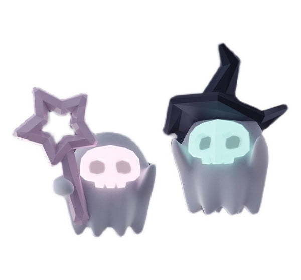 Silver Halloween ) Earring Ghost Designs Sterling ( Various Stud FashionChic