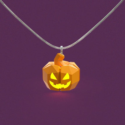 Lantern Halloween Pumpkin Necklace FashionChic