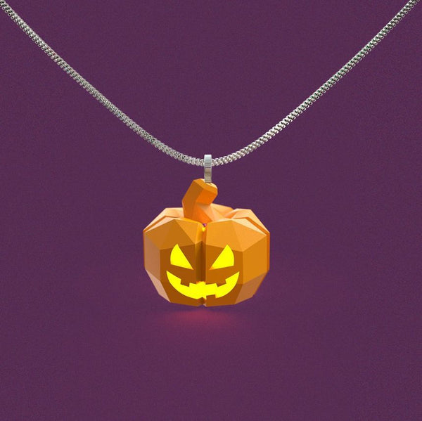 Lantern Halloween Pumpkin Necklace FashionChic