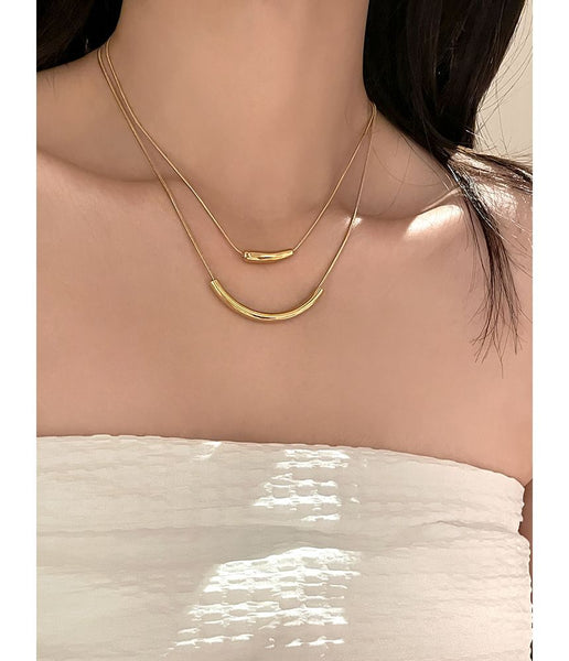 Necklace Pendant Curve FashionChic