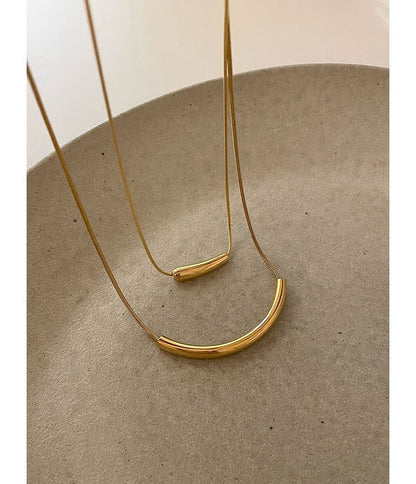 Necklace Pendant Curve FashionChic